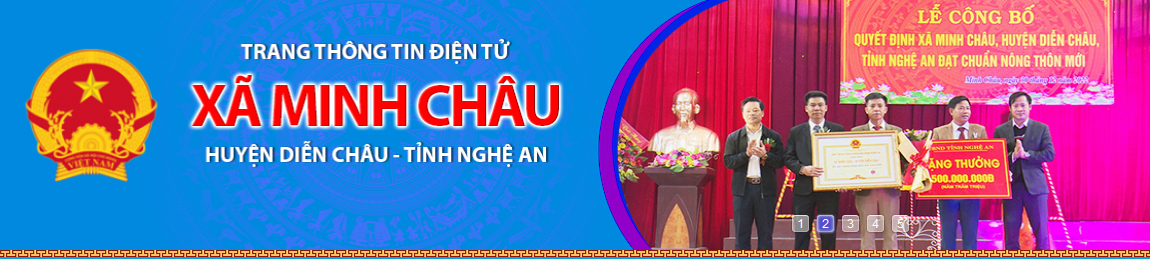Trang thông tin điện tử xã Minh Châu - Huyện Diễn Châu - Tỉnh Nghệ An